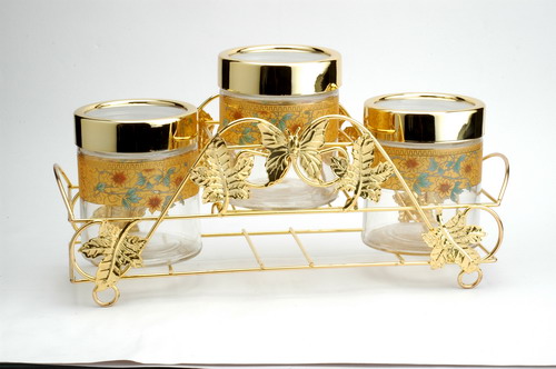 storage jar set with decal
  
   
     
    