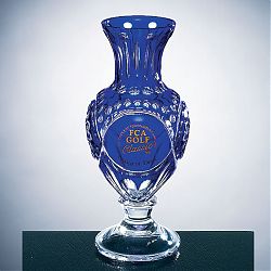 Italian Blue Crystal Vase C-84978