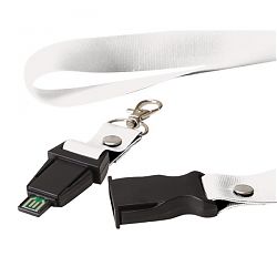 Lanyard with USB Flash Drive UB-1625WT