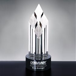 Optica Four Diamond Award with Black Base C-924S