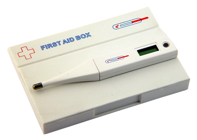 Fist Aid Box with Thermometer
