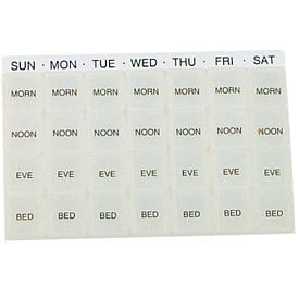 Week Pill Organizer With Sunday To Saturday