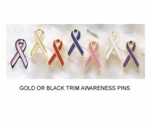 Gold Trim Awareness Pins