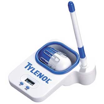 Desk Set With Sticky Roller, Clip,Clock & Pen