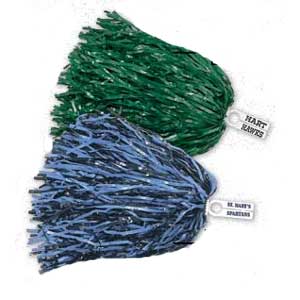 Cheerleading Pom Poms - Ring Tab Handle Poms