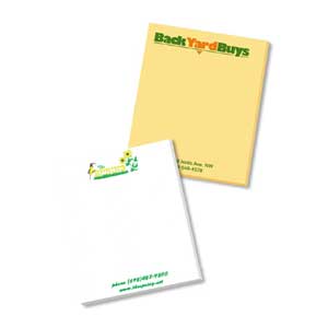 Custom Printed Notepads - 2 1/2" x 3"  Adhesive Notepad - 100 Sheets