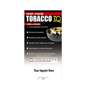 Test Your Tobacco I.Q. Pocket Size Slideguide
