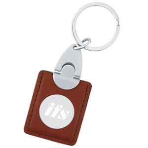 Leather Square key Tag