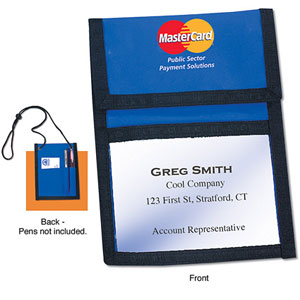 VYLON BADGE HOLDER W/ NECK CORD