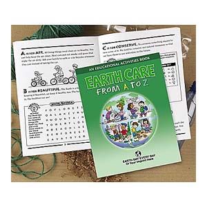 Earth Care From A-Z Educational Activity Book