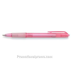 Paper Mate PC 8 Retractable Translucent Pink Barrel/Translucent White Trim Ball Pen