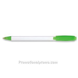 Paper Mate Sport Retractable White Barrel/Translucent Lime Trim, Black Ink Ball Pen