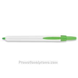 Sharpie Accent Retractable White Barrel, Green Ink Highlighter