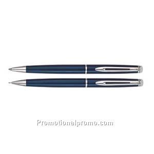 Waterman H59757isph59506e Metallic Blue CT Ball Pen/Pencil Set