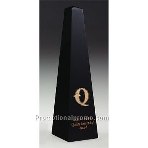 Small Marble Obelisk - Black Zebra