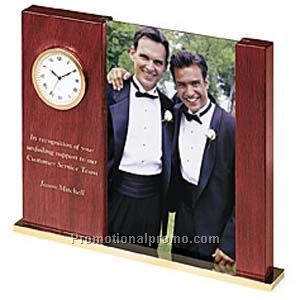 Horizon Vertical Picture Frame & Clock