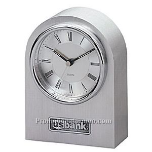 Silver Arch Clock