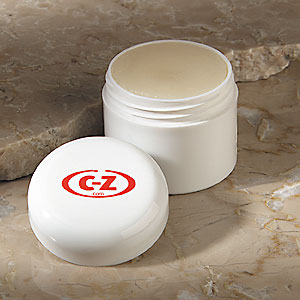 Lip balm in plastic jar