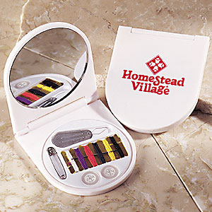 Sewing kit and mirror