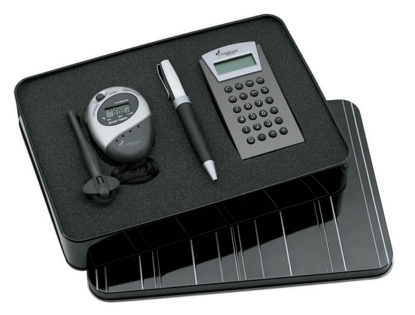 Ballpoint Pen / Techno-Calculator / Ergo I Sports Timer Giftset