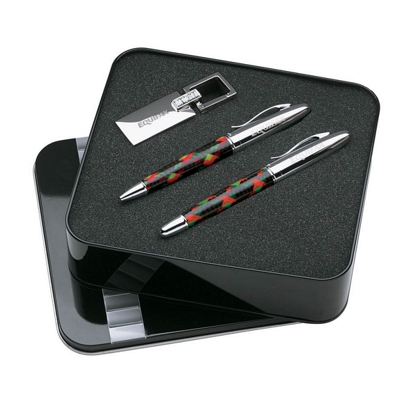 Ballpoint Pen / Rollerball Pen / Keyring Giftset