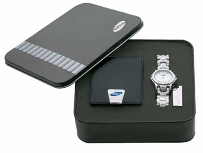 Watch / Pen - Business Card Case Giftset