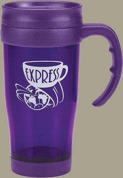 15 oz Double Wall Translucent Travel Mug