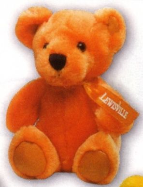 Orange Bear with Ribbon