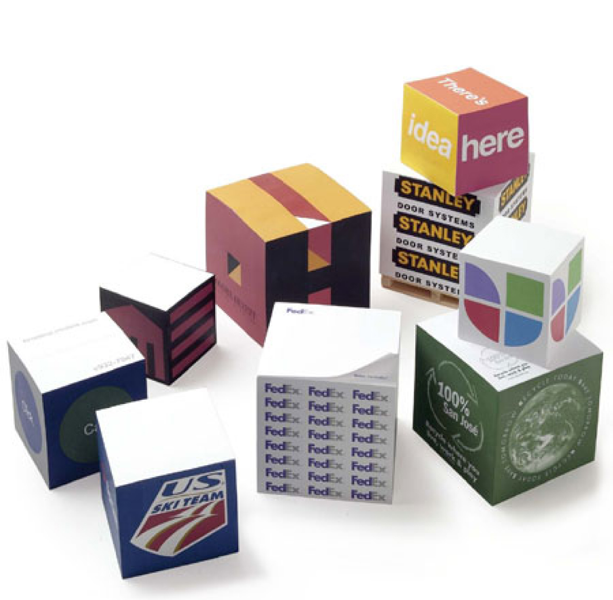 Adhesive Note Cube, Sticky Note Cube
