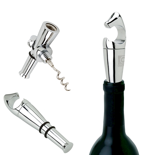 Corkscrew/Bottle Opener & Stopper