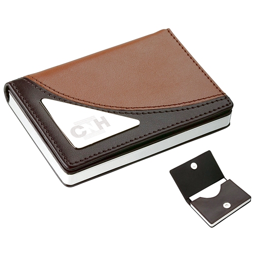 2-tone Brown Business Card Case