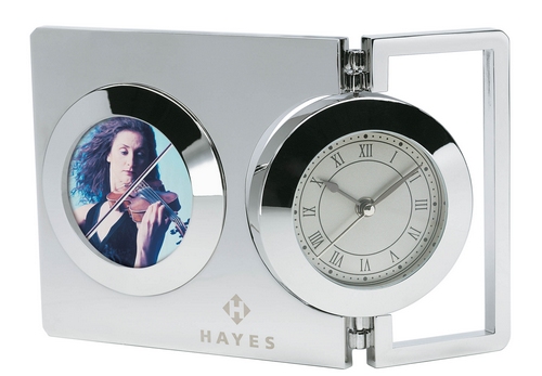 Swivel Clock & Photo Frame