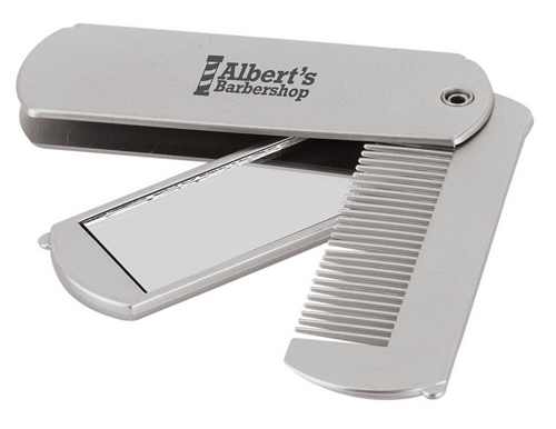FOLDING TRAVEL COMB & MIRROR