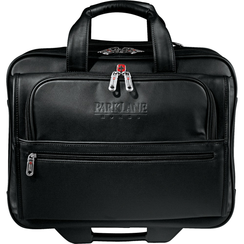 Wenger Exec Lthr Deluxe Rolling Compu-Case