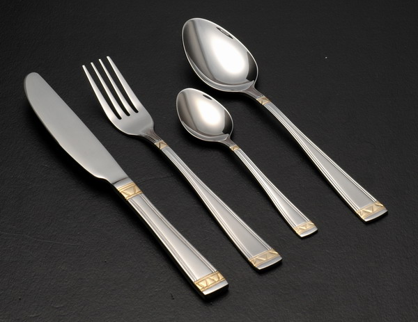 Gold-plated flatware
  
   
     
    