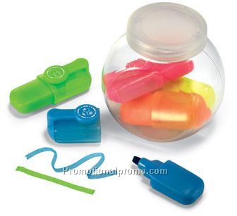 5 Highlighters in container