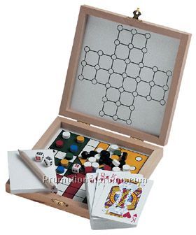 5 games in wooden box