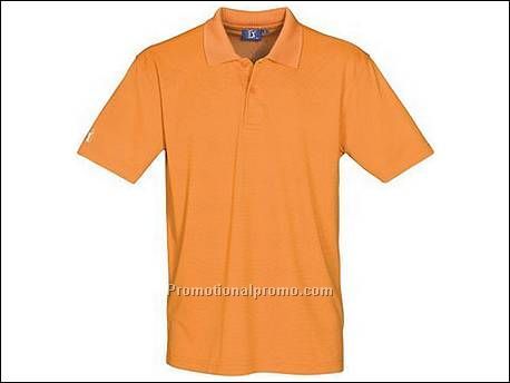 Ace jacquard polo met bamboe. Knopenl...