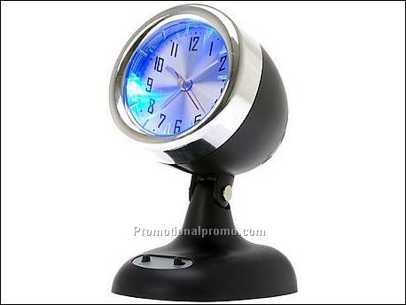 Alarm clock Headlight black plastic