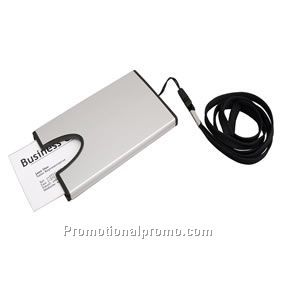 BUSINESS CARD HOLDER WITH NECK STRAP