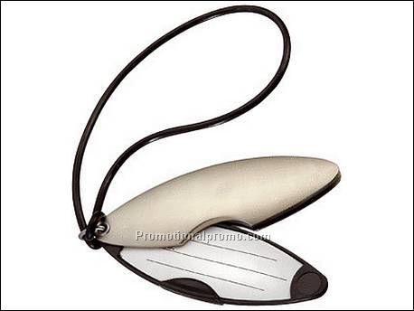 Bagagelabel. Metaal.