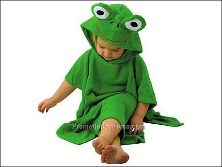 Bath Cape Funny Frog cotton terry...