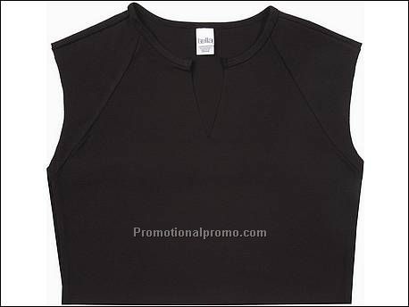 Bella T-Shirt Slit-V Raglan, Black