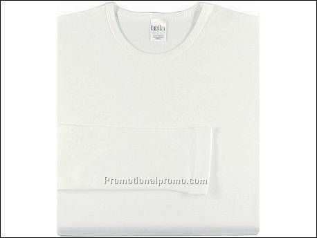 Bella T-shirt Crew Neck L/S, White