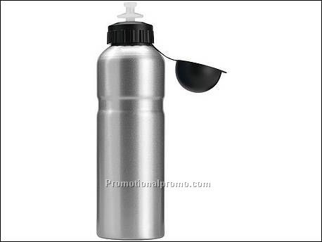 Bidon metallic 750 ml zilver