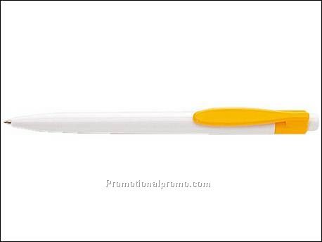 Blauw schrijvende balpen...