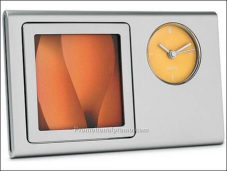 Bureauklok met fotolijstje