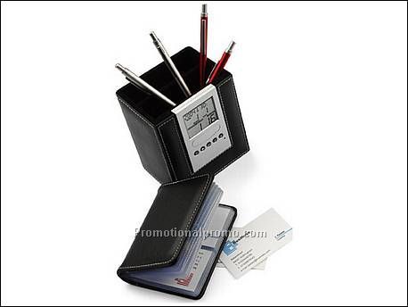 Bureauklok/pennenhouder