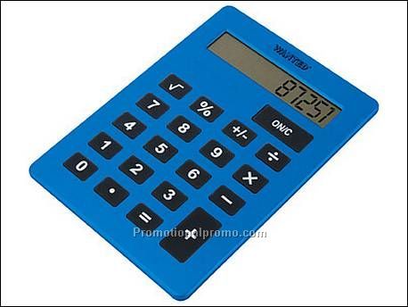 Calculator XXL plastic blue