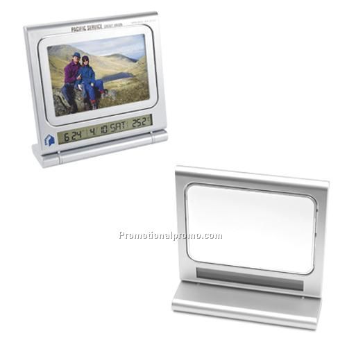 Clock - Clock Picture Frame withThermometer & Dry Erase Board